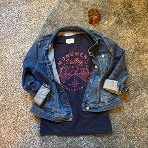 TBar x Cotton On Navy Monument Valley Tee